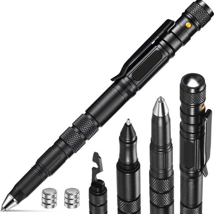 Multipen – 12-in-1 Hochleistungs-Multitool – Taktischer Stift mit Taschenlampe