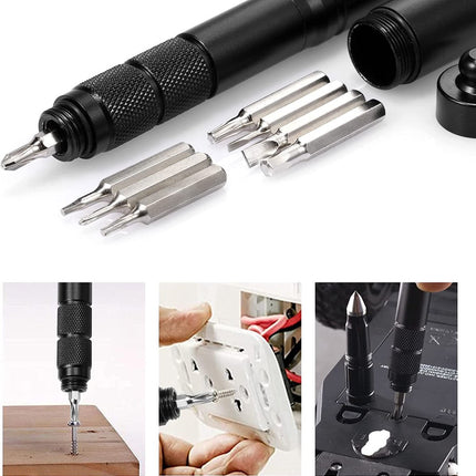 Multipen – 12-in-1 Hochleistungs-Multitool – Taktischer Stift mit Taschenlampe