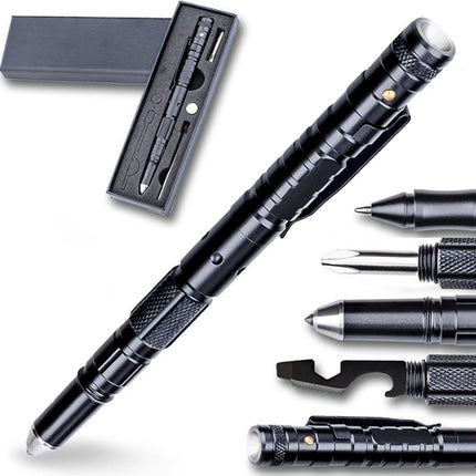 Multipen – 12-in-1 Hochleistungs-Multitool – Taktischer Stift mit Taschenlampe