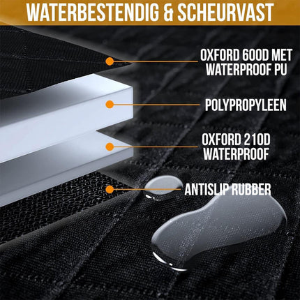 Auto Beschermhoes Premium - Hondendeken – Verstevigd, Waterdicht en Ruim – 160x135