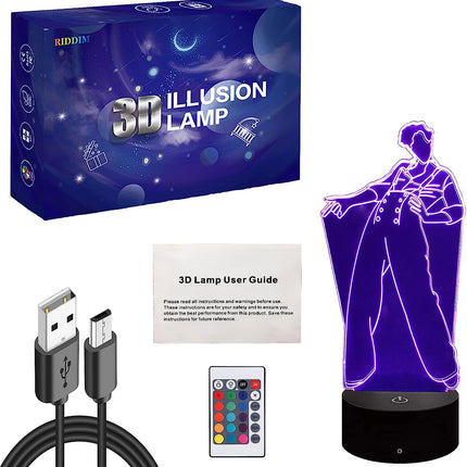 3D-Illusionslicht | USB | LED-RGB-Farbwechsel 