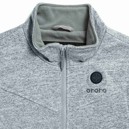 Verwarmde Fleece Bodywarmer – Grijs – Slim Fit - Inclusief Powerbank - Maat S