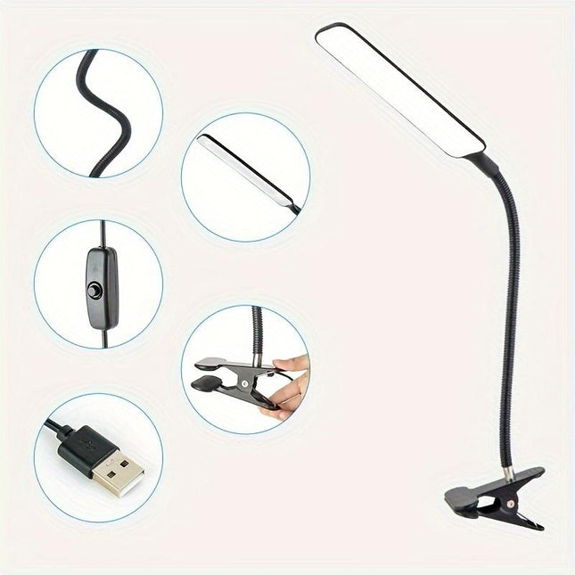 Bureaulamp - Met Klem – Dimbaar 10 Modi -  3 Kleurstanden