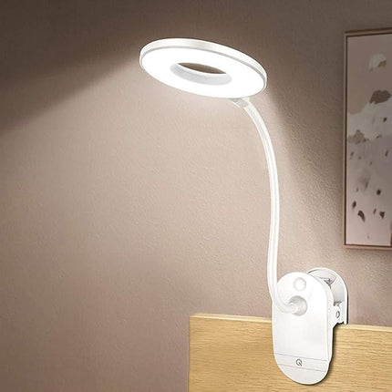 Leeslamp - Draadloos - Clip on – 3 Lichtstanden – Flexibele Hals