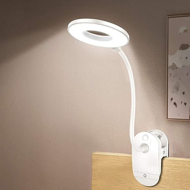 Leeslamp - Draadloos - Clip on – 3 Lichtstanden – Flexibele Hals