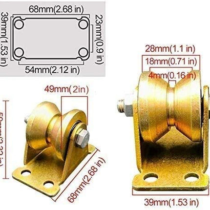 Schiebetürräder – Industriell – Stahl-V-Nut – langlebig und leise