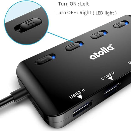 Hub met kaartlezer – 3 poorten en SD/microSD – USB - Plug and Play
