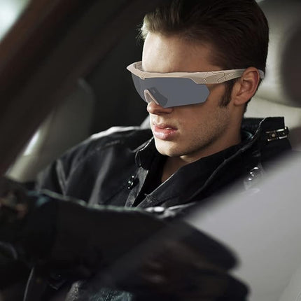 Gepolariseerde sportbril met 3 glazen, UV-bescherming en anti-fog