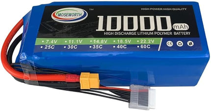 Lipo-Akku – 2 Stück – leistungsstarke Energiequelle für RC-Fahrzeuge – 10.000 mAh