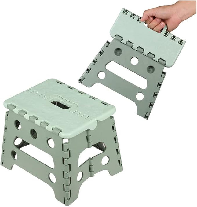 Opvouwbare klapkruk - 22,3 cm – voor kinderen en volwassenen – groen
