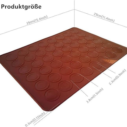 Macarons Bakmat Siliconen – Set van 2 - 48 Putten - 39 x 29 cm