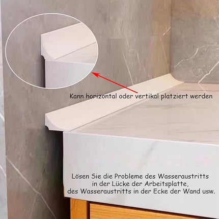 Selbstklebender Silikon-Wasserstopper – Spritzschutzstreifen für Dusche und Küche