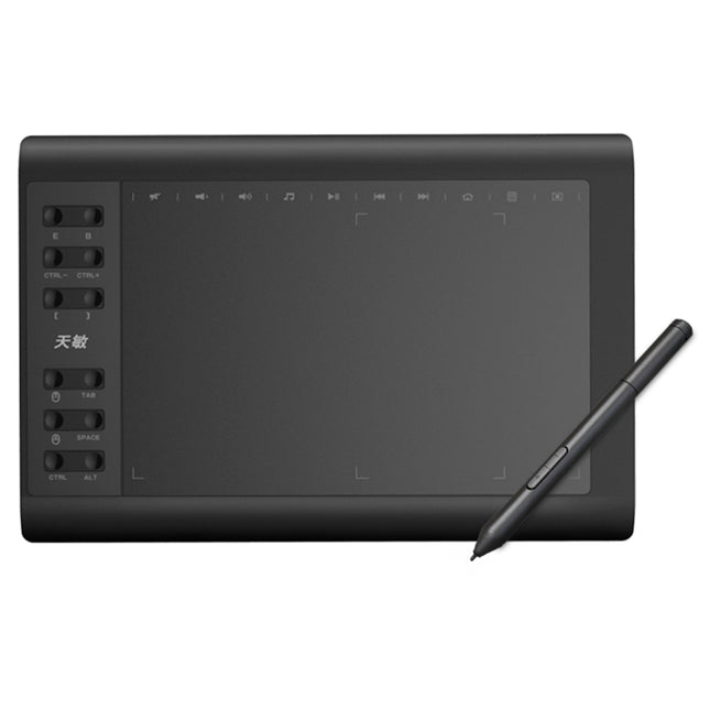Tekentablet – Ultralicht met Pen - 8192 Drukniveaus - Voor Digitale Kunstenaars