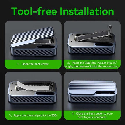 Externe M.2 NVMe SSD Enclosure - TB501Pro - 80Gbps - Thunderbolt 5