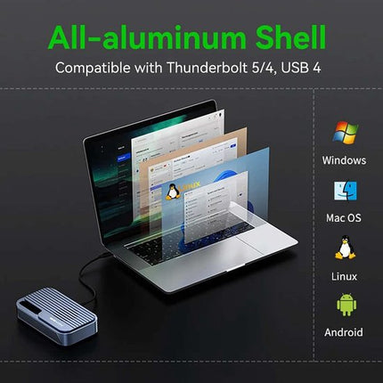 Externe M.2 NVMe SSD Enclosure - TB501Pro - 80Gbps - Thunderbolt 5