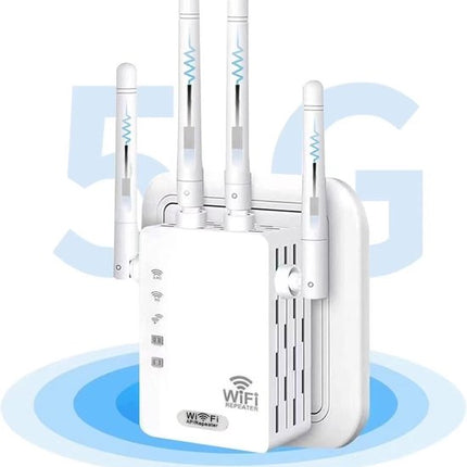 WLAN-Verstärker – 1200 Mbit/s Dualband-WLAN-Booster, Repeater und Range Extender – verstärktes Signal bis zu 100 m²