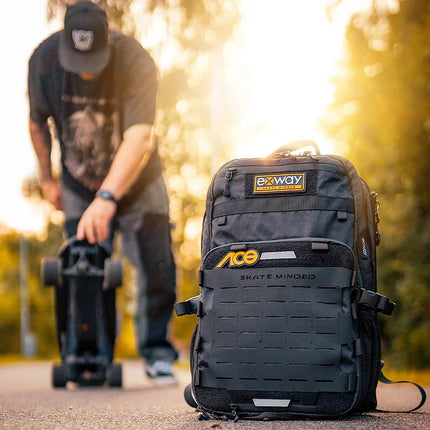 Skateboard Pro Rucksack – leicht und leistungsstark – 2. Generation – 27 Kilo Tragkraft