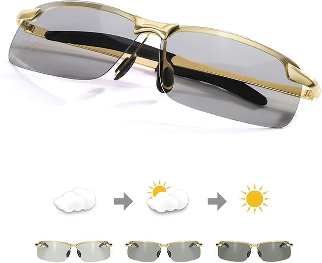 Polarised Zonnebril - Photochromatische Sportlenzen - 100% Bescherming