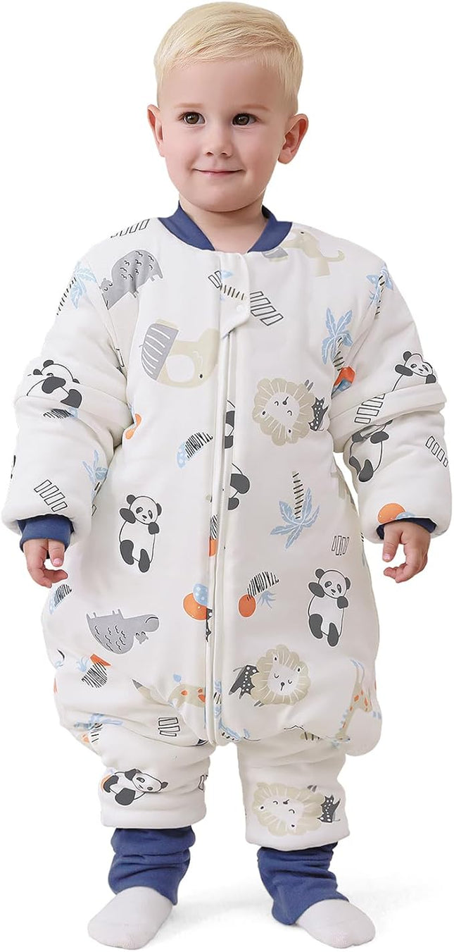 Baby slaapzak - 3.5 TOG – 100% katoen - Afritsbare mouwen - 6-14 mnd