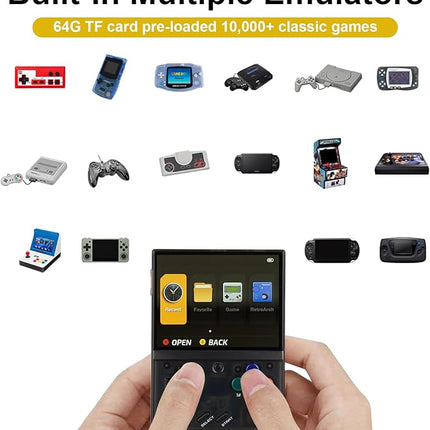 Mini Gaming Console - Miyoo Mini Plus – Retro Handheld – 3.5" IPS, HDMI, 64GB