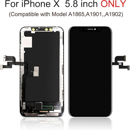 iPhone X Scherm Display en Reparatiekit - 5.8" Touch Screen - Inclusief Gereedschap