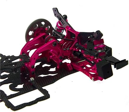 Aluminium Frame Kit voor 1:10 SAKURA D4 RWD Drift Racing Auto - Inclusief 4 Wielen