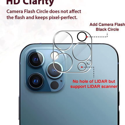 HD Optical Transparenter Kameraobjektivschutz für iPhone 12 Pro, 15,5 cm – Ultraklarer und leistungsstarker Schutz