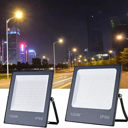 Moderne Witte LED-Schijnwerper 150W - Hoge Helderheid, IP66 Waterdicht, Perfect voor Buitengebruik