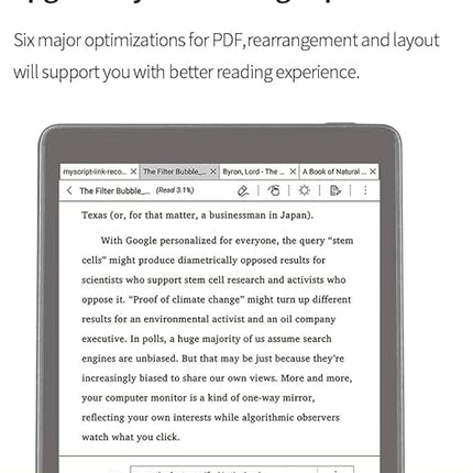 Pro E-Reader – Meebook P78 – Touchscreen – Unterstützte handschriftliche Notizen – Android 11 | 3GB + 32GB | 7.8