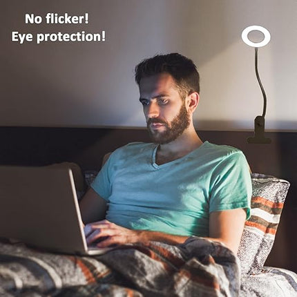 Leeslamp - Clip on – 3 Lichtstanden – Flexibele Hals