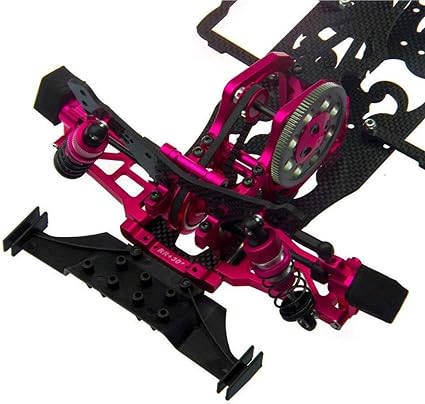 Aluminium Frame Kit voor 1:10 SAKURA D4 RWD Drift Racing Auto - Inclusief 4 Wielen