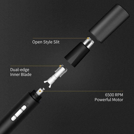 Neus- en oorhaartrimmer | Pijnloos | USB oplaadbaar |  Waterdicht |  Dual Edge Blades Elektrische Neustrimmer