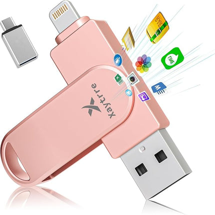 Flash Drive 512GB - 3-in-1 voor iPhone, iPad, Android en PC