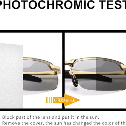 Polarisierte Sonnenbrille – photochromatische Sportgläser – 100 % Schutz