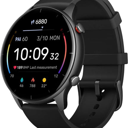 Smartwatch GTR – 1,39 Zoll AMOLED-Aktivitätstracker mit 90 Sportmodi, SpO2, Herzfrequenz, Schlaf und Stressüberwachung – 24 Tage Akku – für Männer und Frauen