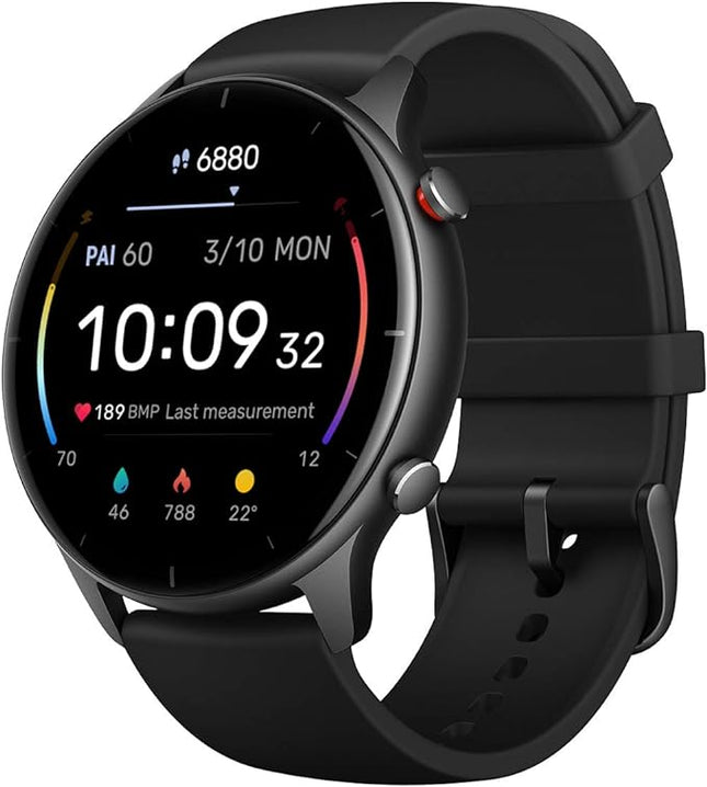 Smartwatch GTR – 1,39 Zoll AMOLED-Aktivitätstracker mit 90 Sportmodi, SpO2, Herzfrequenz, Schlaf und Stressüberwachung – 24 Tage Akku – für Männer und Frauen