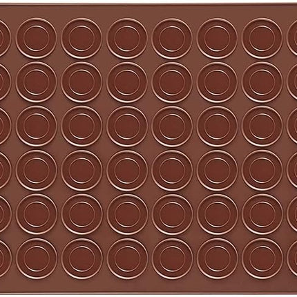 Macarons Bakmat Siliconen – Set van 2 - 48 Putten - 39 x 29 cm