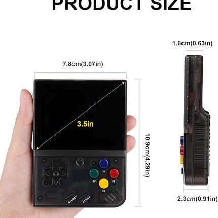 Mini Gaming Console - Miyoo Mini Plus – Retro Handheld – 3.5" IPS, HDMI, 64GB
