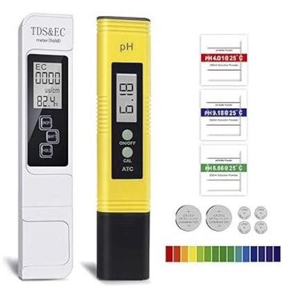 4-in-1-Set mit digitalem pH-Messgerät und Wasserqualitätstester – pH-TDS-EC-Temperatur