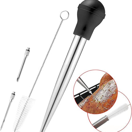 Grill Injector Spuitnaalden Set - Marinade - Vlees - BBQ - RVS