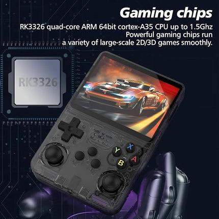Gameconsole – R36S Handheld - 3.5" IPS, 64GB, 3500mAh, Dual OS