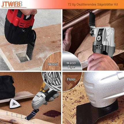 Zaagbladenset - 72-delige Oscillerend - Multitool Accessoires