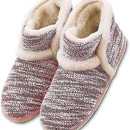 Retro warm shoes, sturdy slippers, slippers Color Pink 