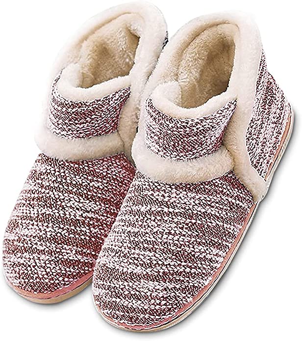 Retro warm shoes, sturdy slippers, slippers Color Pink 