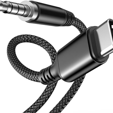 USB-C-zu-AUX-Kabel – 1,2 m schwarz – 3,5-mm-Klinkenkabel 