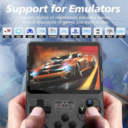 Gameconsole – R36S Handheld - 3.5" IPS, 64GB, 3500mAh, Dual OS