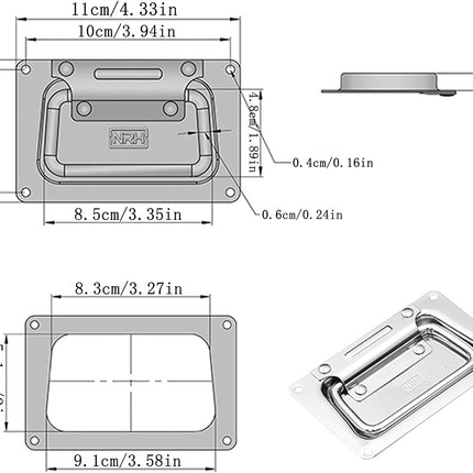 Hardware boxes handles suitcase handle folding handles folding handle for boxes