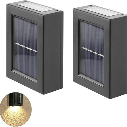 Wandlampen voor Buiten - 2 Stuks - Solar - Up en Down - Warm Wit - Draadloos