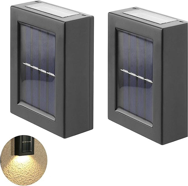 Wandlampen voor Buiten - 2 Stuks - Solar - Up en Down - Warm Wit - Draadloos