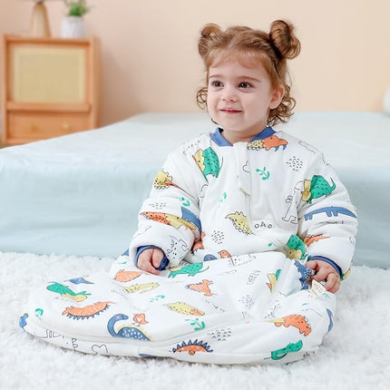 Baby slaapzak - 3.5 TOG – 100% katoen - Afritsbare mouwen - 14/24 mnd